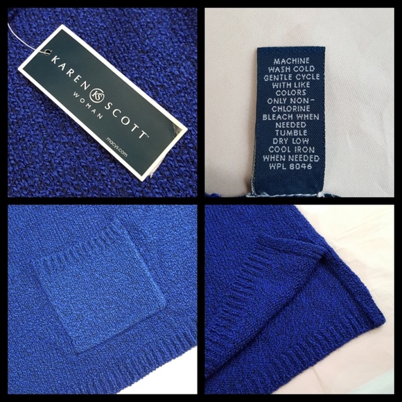 Karen Scott Woman Marled Knit Sweater Sz 1X - Picture 7 of 8